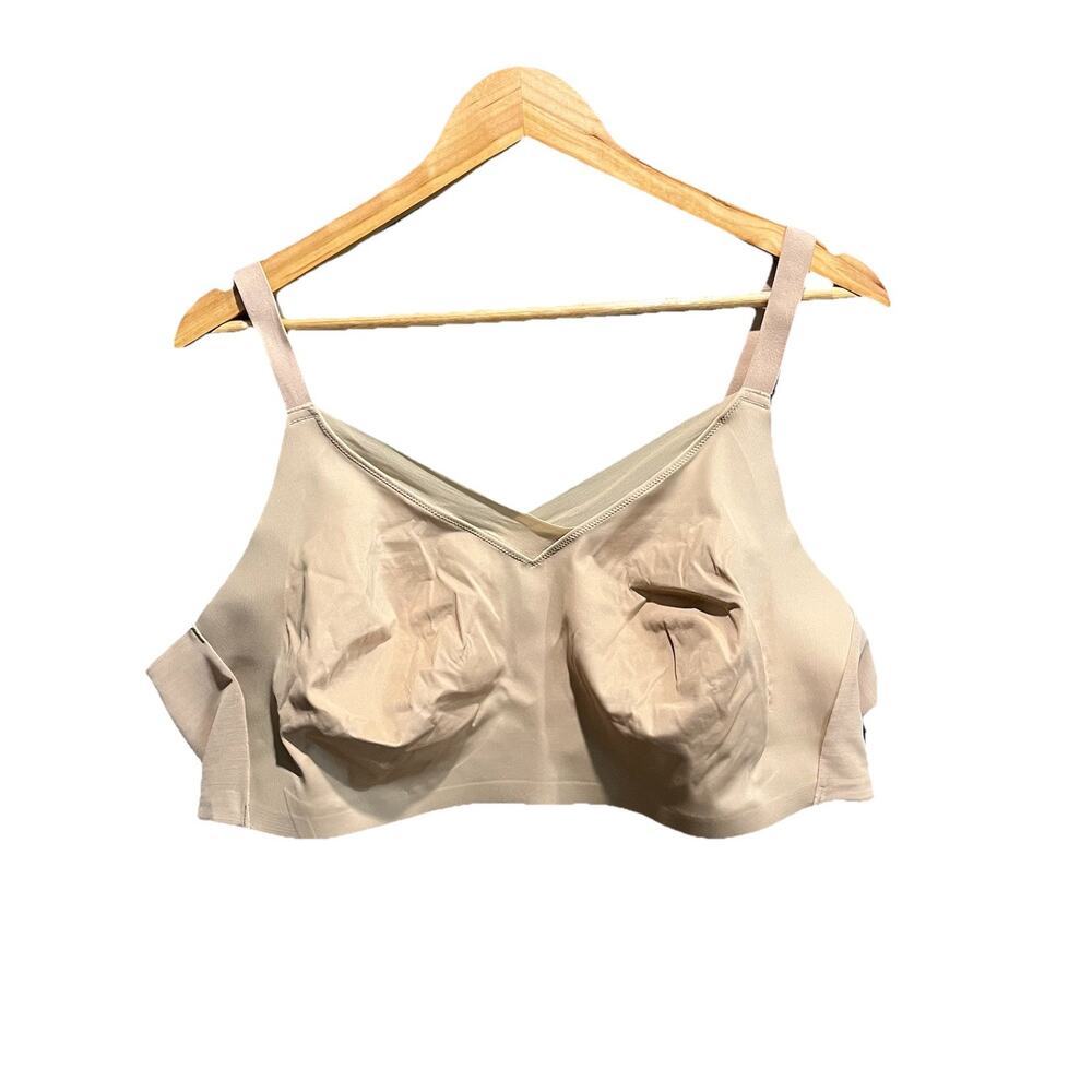 Third‎ Love Beige Wireless Mesh Women's Bra Size 44D No Pads